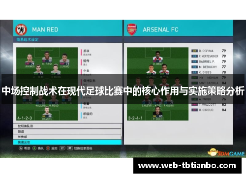 中场控制战术在现代足球比赛中的核心作用与实施策略分析