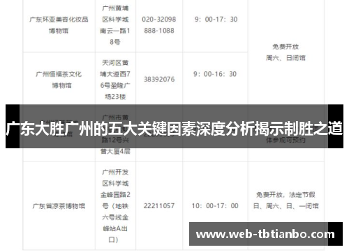 广东大胜广州的五大关键因素深度分析揭示制胜之道