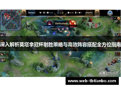 深入解析莫塔拿冠杯制胜策略与高效阵容搭配全方位指南